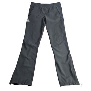 Salomon Softshell Hiking Pants Mens 32 Charcoal Gray Warm Lined Outdoor Gorpcore